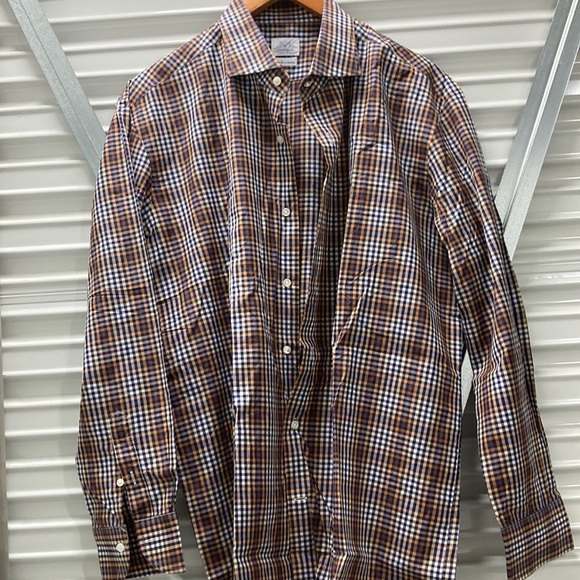 Men's Plaid Button-Down Shirt - Picture 1 of 3
